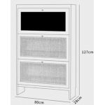 Fuurn SE3439 Shoe Designer 實木鞋櫃 (天然櫻桃色)